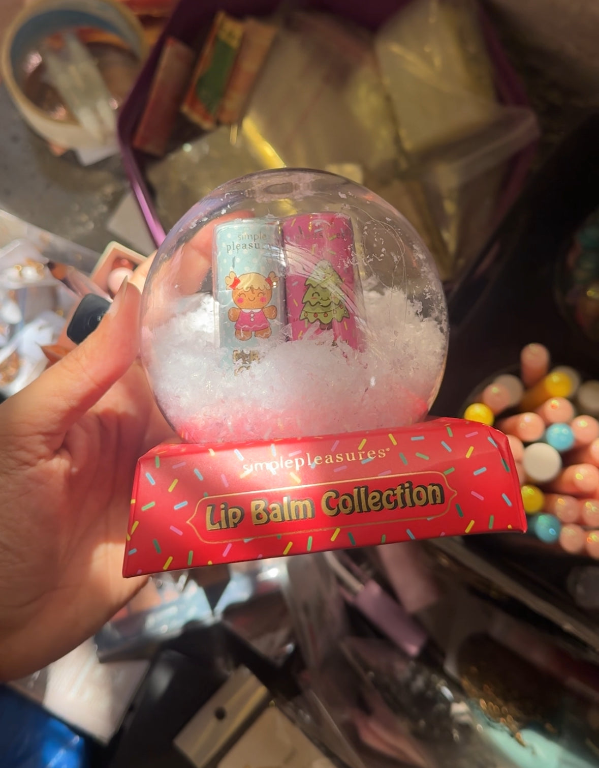 SNOW EFFECT 4 PIECES LIP BALM GIFT SET
