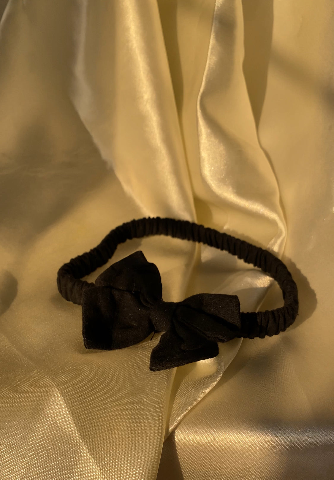 BLACK BOW HEADBAND