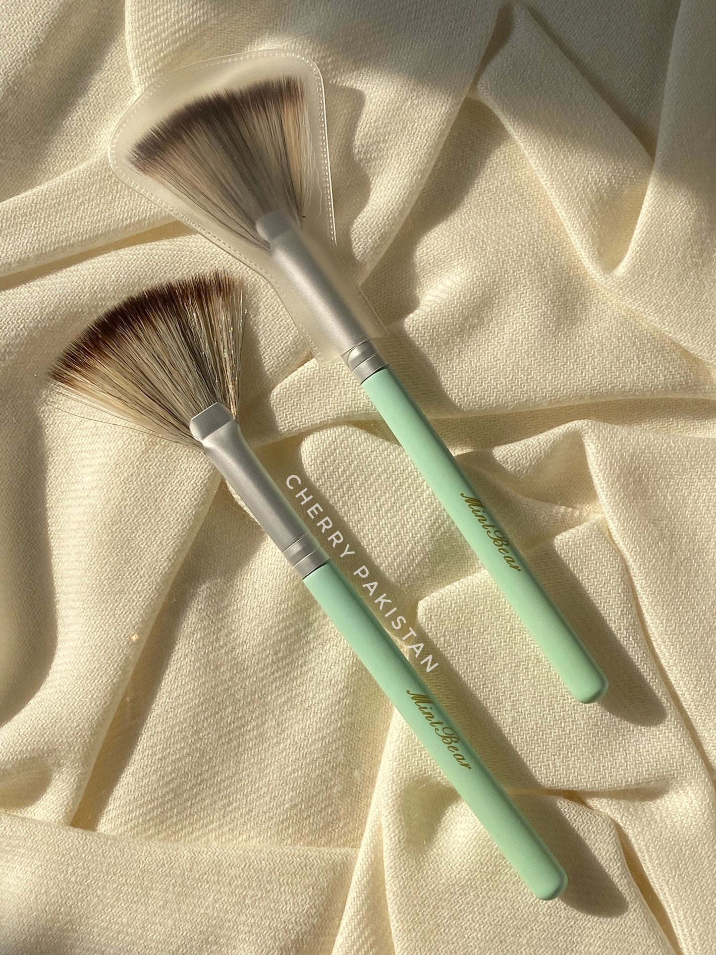 AA MINTBEAR ORIGINAL FAN BRUSH FOR APPLYING HIGHLIGHTER