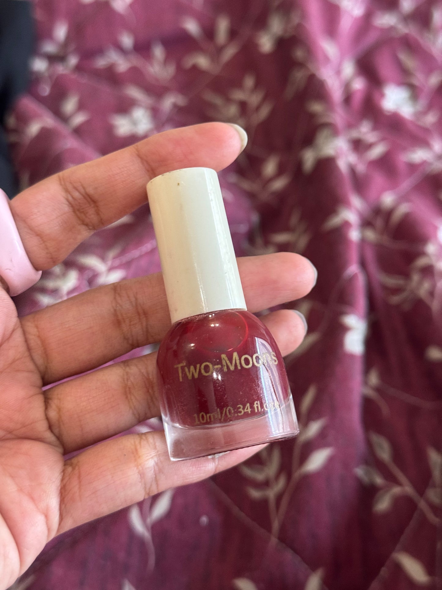 TWO MOON MAROON NAIL COLOR