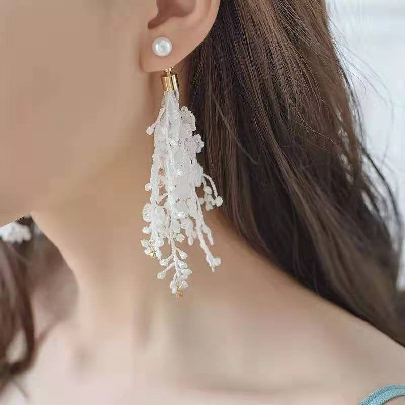 LACE STOPPER EARRINGS