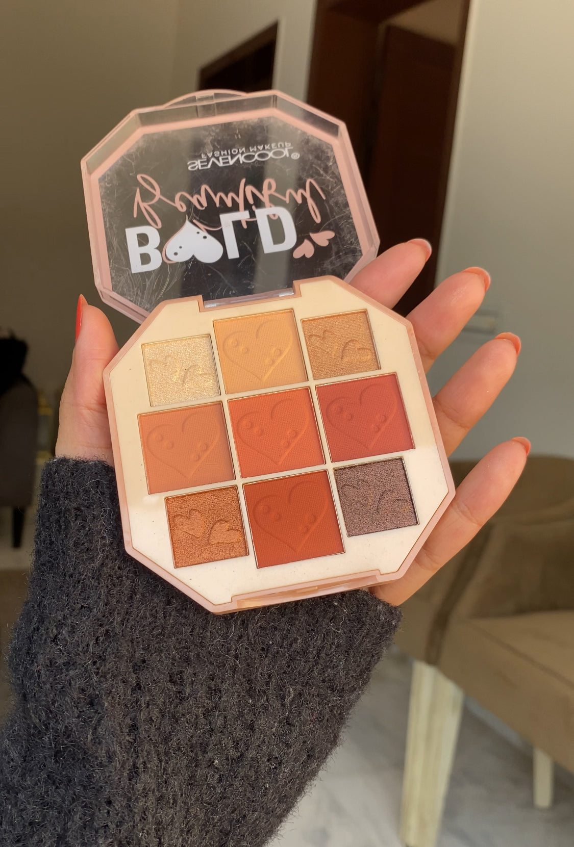 02 BOLD BEAUTIFUL EYESHADOW BLUSH AND HIGHLIGHTER PALETTE BY SEVENCOOL