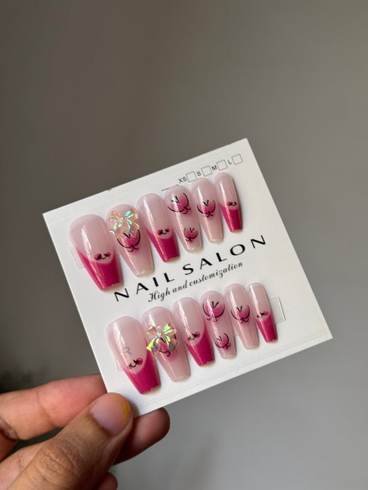 B23 ACRYLIC NAIL SET WITH NAIL KIT