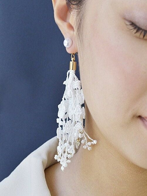 LACE STOPPER EARRINGS