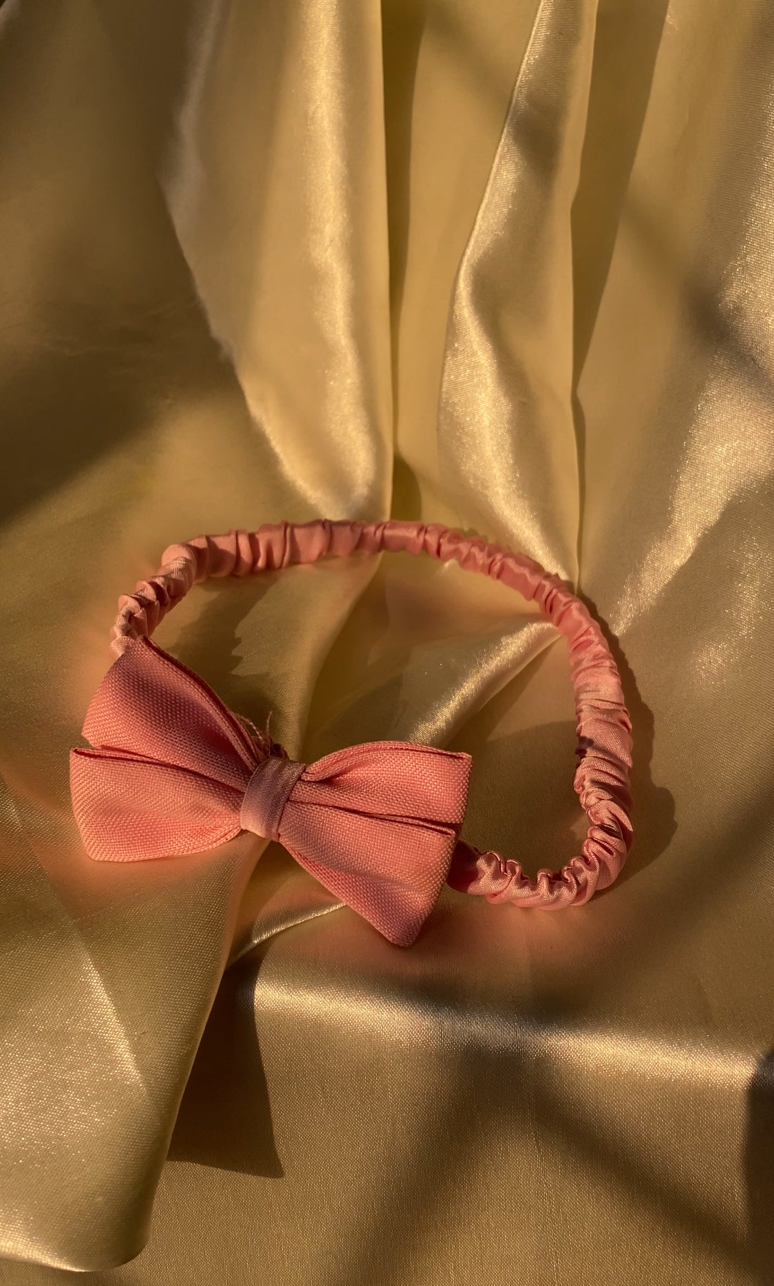 PINK BOW HEADBAND