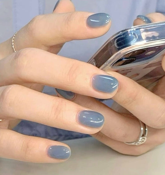 LIGHT BLUE KOREAN NAIL COLOR