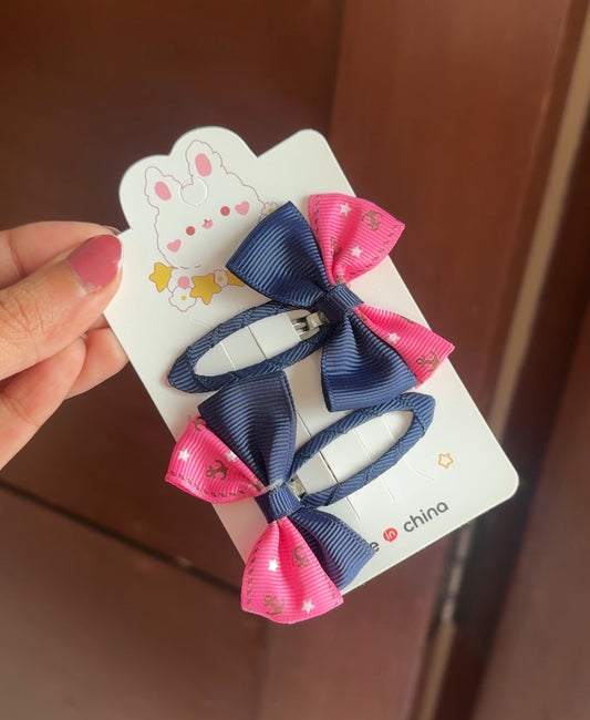 C105 HAIR BOW PAIR