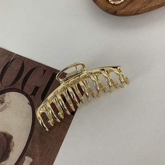 GOLDEN LARGE CLAW CLIP IN METAL