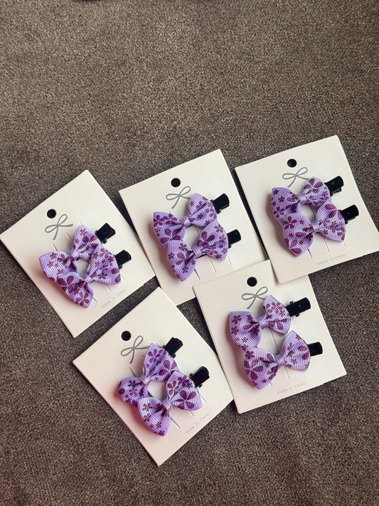 D116 MINI HAIR BOW SET