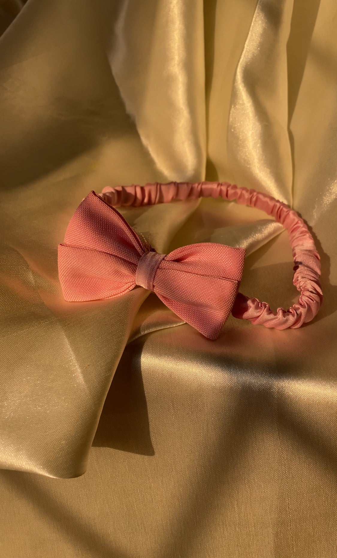 PINK BOW HEADBAND