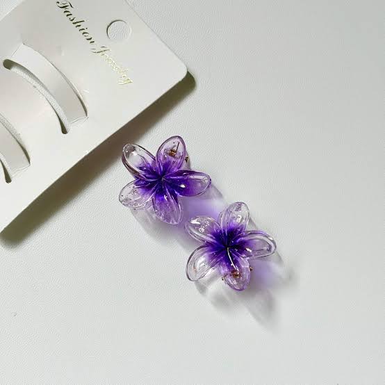 SMALL CLEAR GLITTER CLIP SET