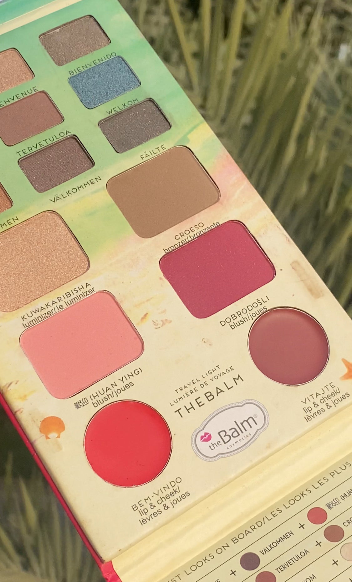 THE BALM VOYAGE EYESHADOW BLUSH HIGHLIGHTER AND LIP COLOR PALETTE