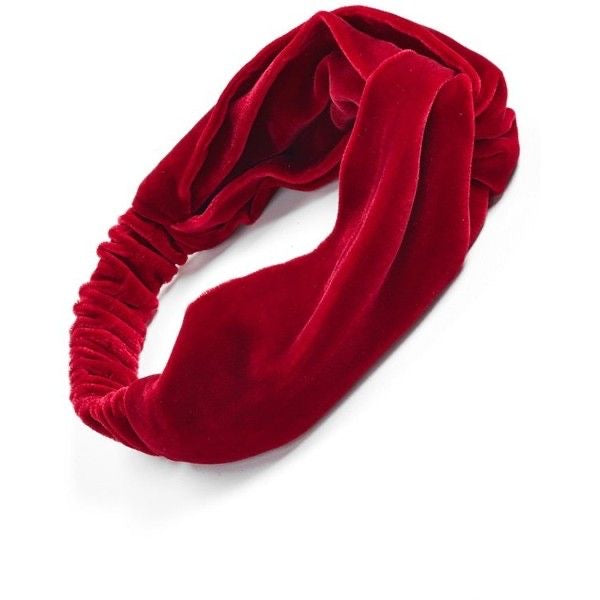 VLEVET MAROON TWISTED HEADBAND