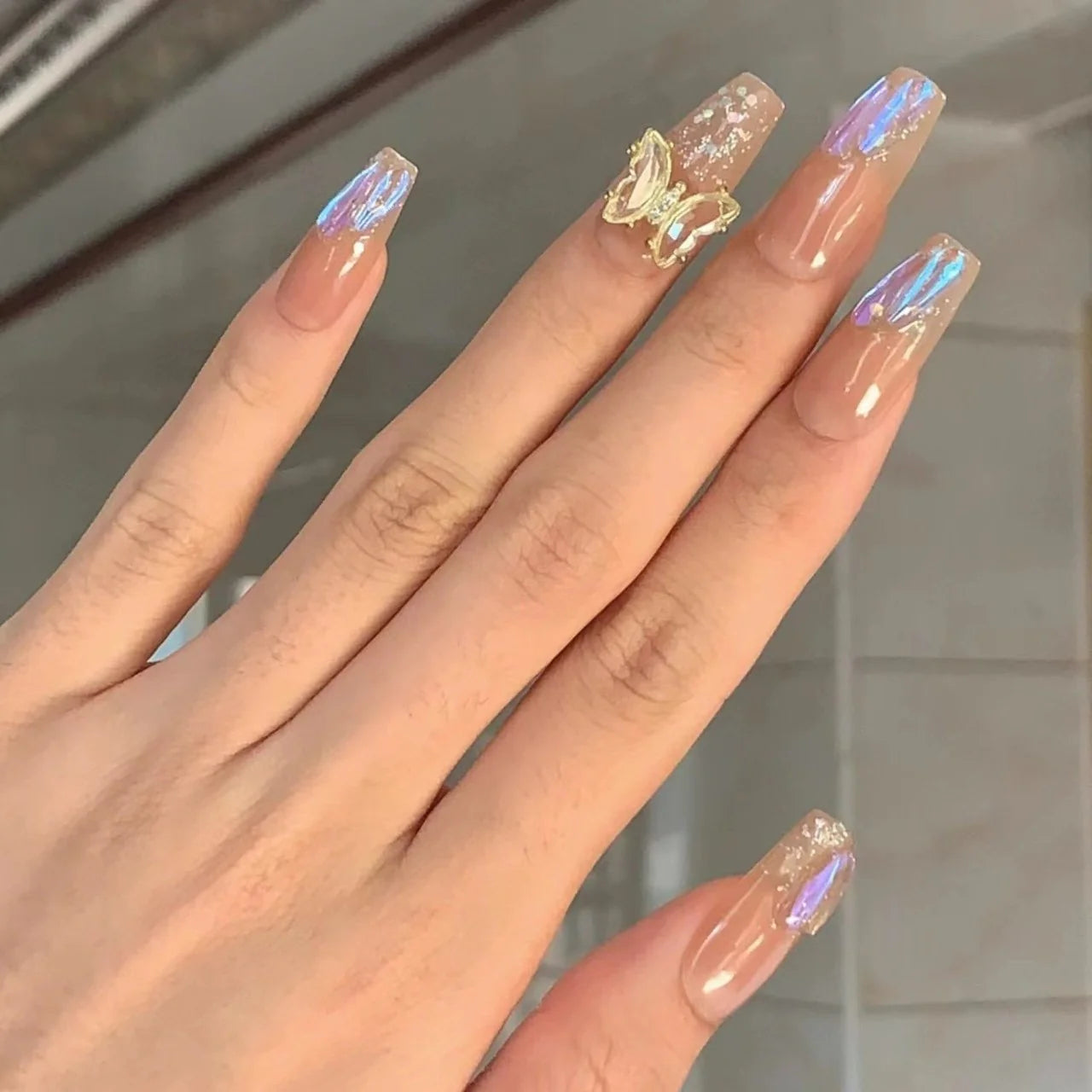 N1 BUTTERFLY FANCY NAIL SET