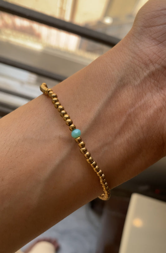 F92 GOLDEN AND BLUE BRACELET