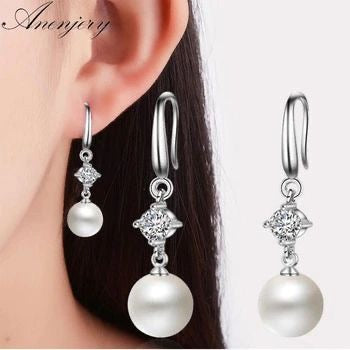 C349 ZIRCON SILVER EARRINGS