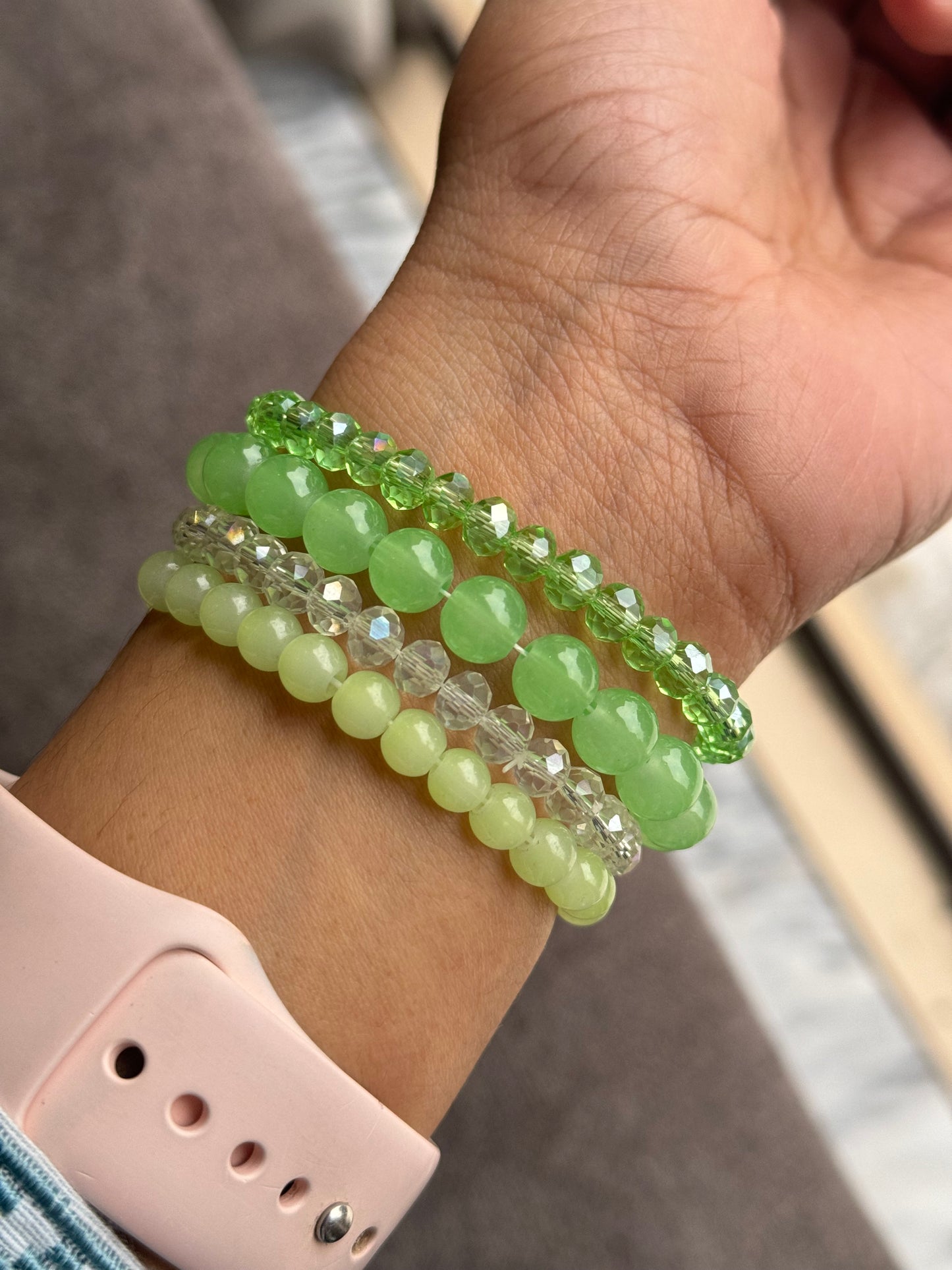 GREEN BRACELET SET