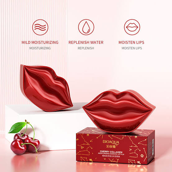 BIOAQUA CHERRY COLLAGEN LIP FIRMING AND MOISTURISING MASK