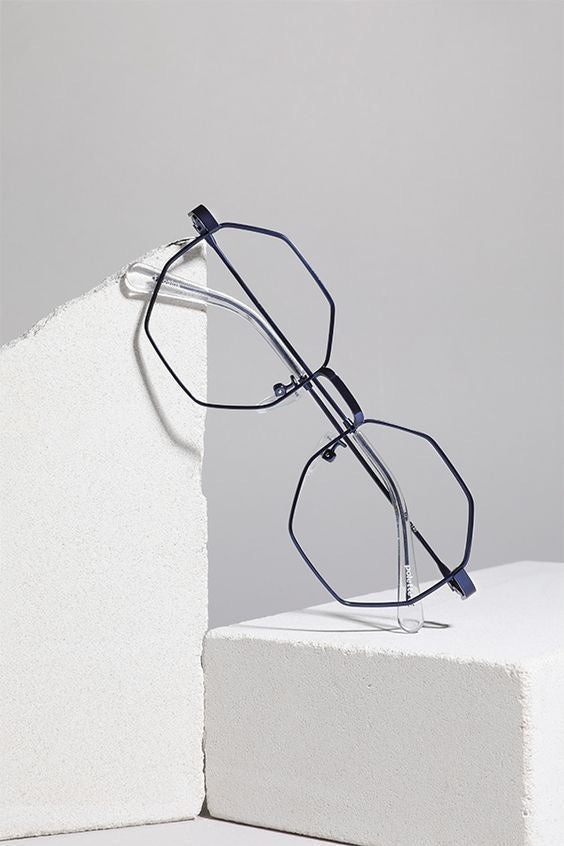 E125 HEXAGON GLASSES