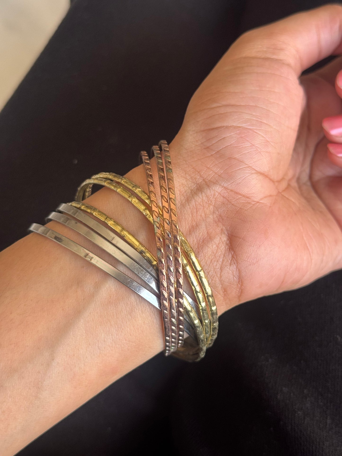 H222 METAL BANGLE SET