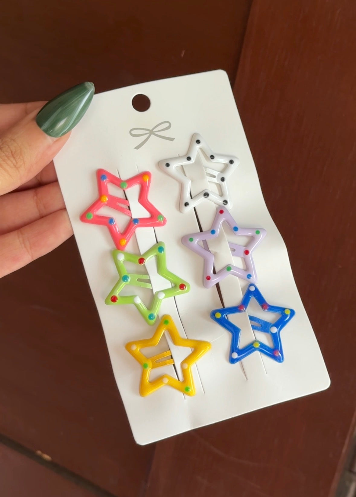 E205 STAR HAIR CLIP SET