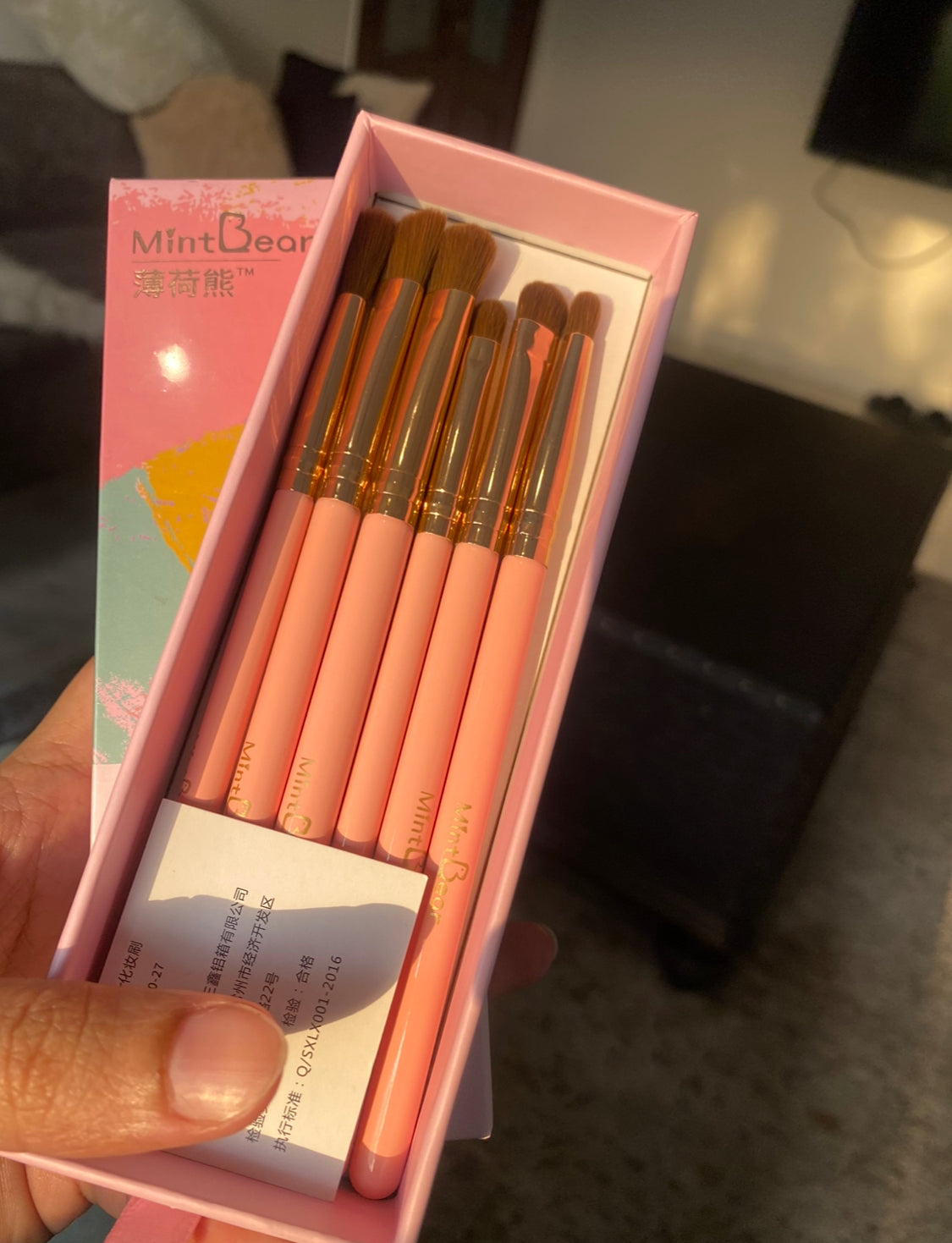 MINT BEAR EYEBRUSH SET