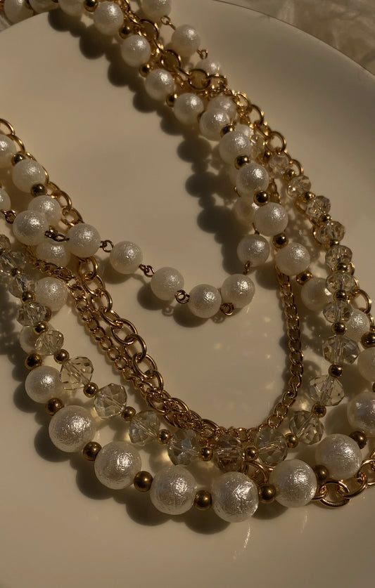 AA157 PEARL NECKLACE SET