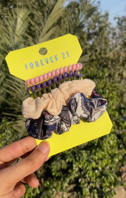 A357 FOREVER 21 SCRUNCHIE SET