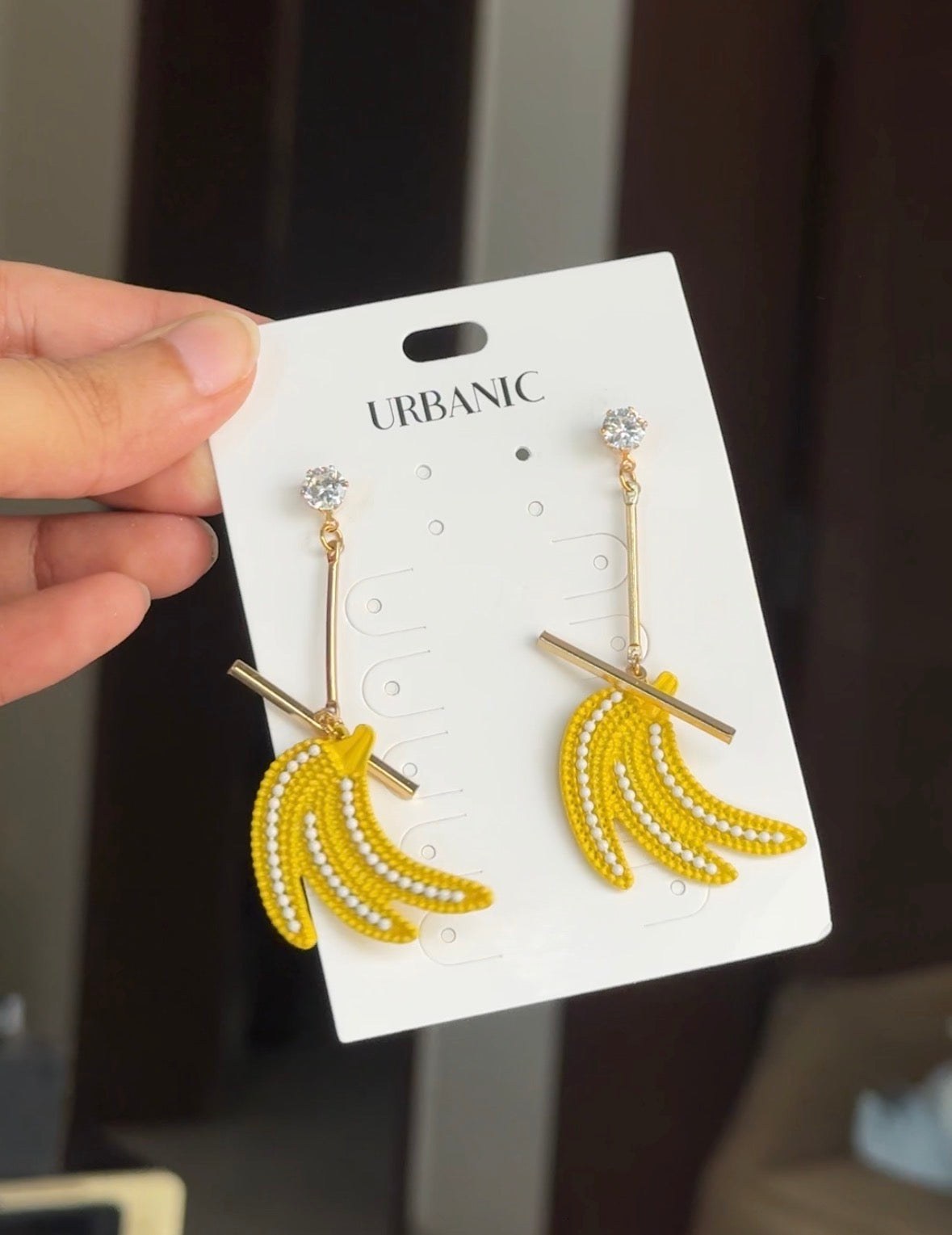 E293 BANANA EARRINGS BY URBANIC