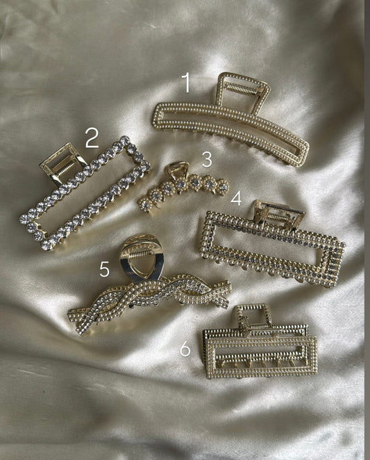 E110 FANCY METAL HAIR CLAWS