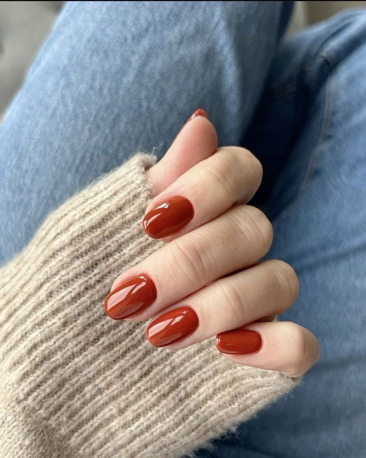 RUST RED NAIL COLOR