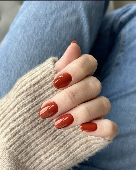 RUST RED NAIL COLOR