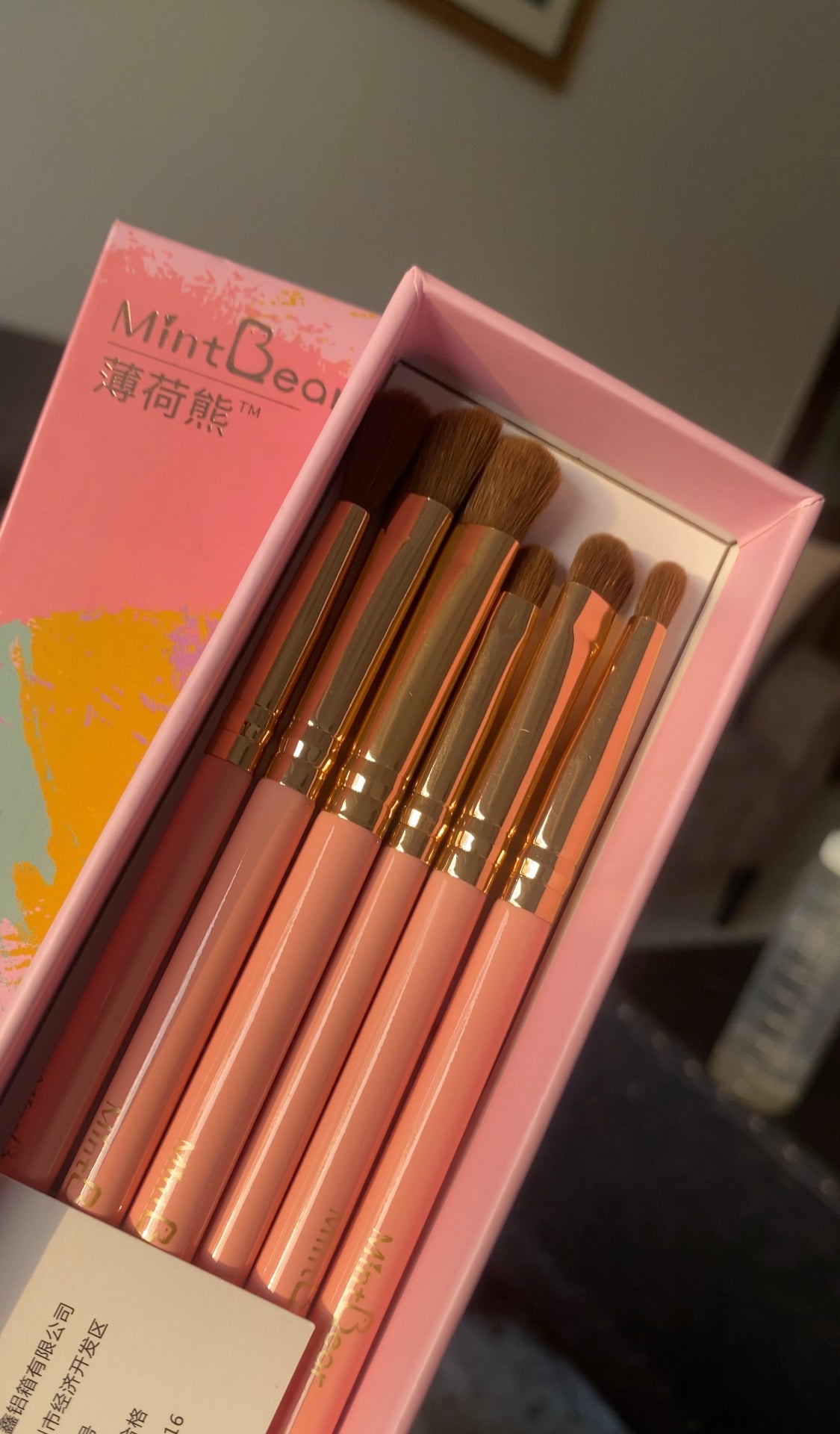 MINT BEAR EYEBRUSH SET