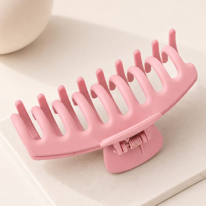 E229 LARGE MATTE PINK HAIR CLAW