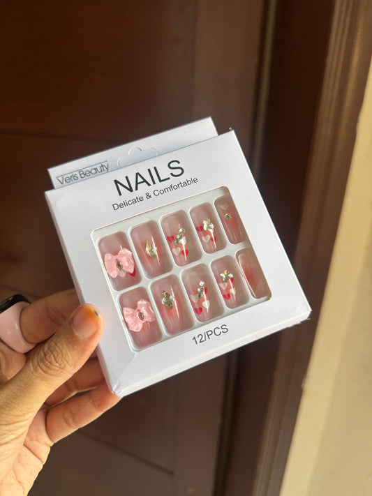 C9 NAIL SET WITH STICKER PACK (12 PIECES)