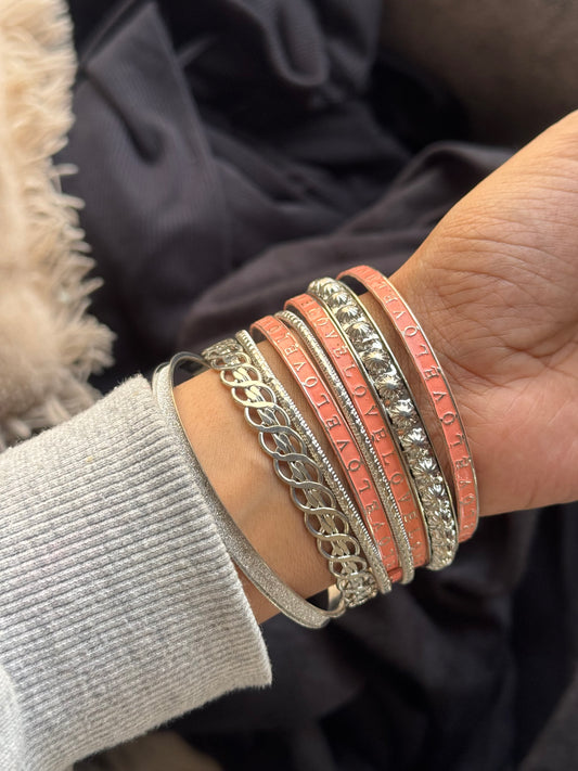 C254 METAL BANGLES SET