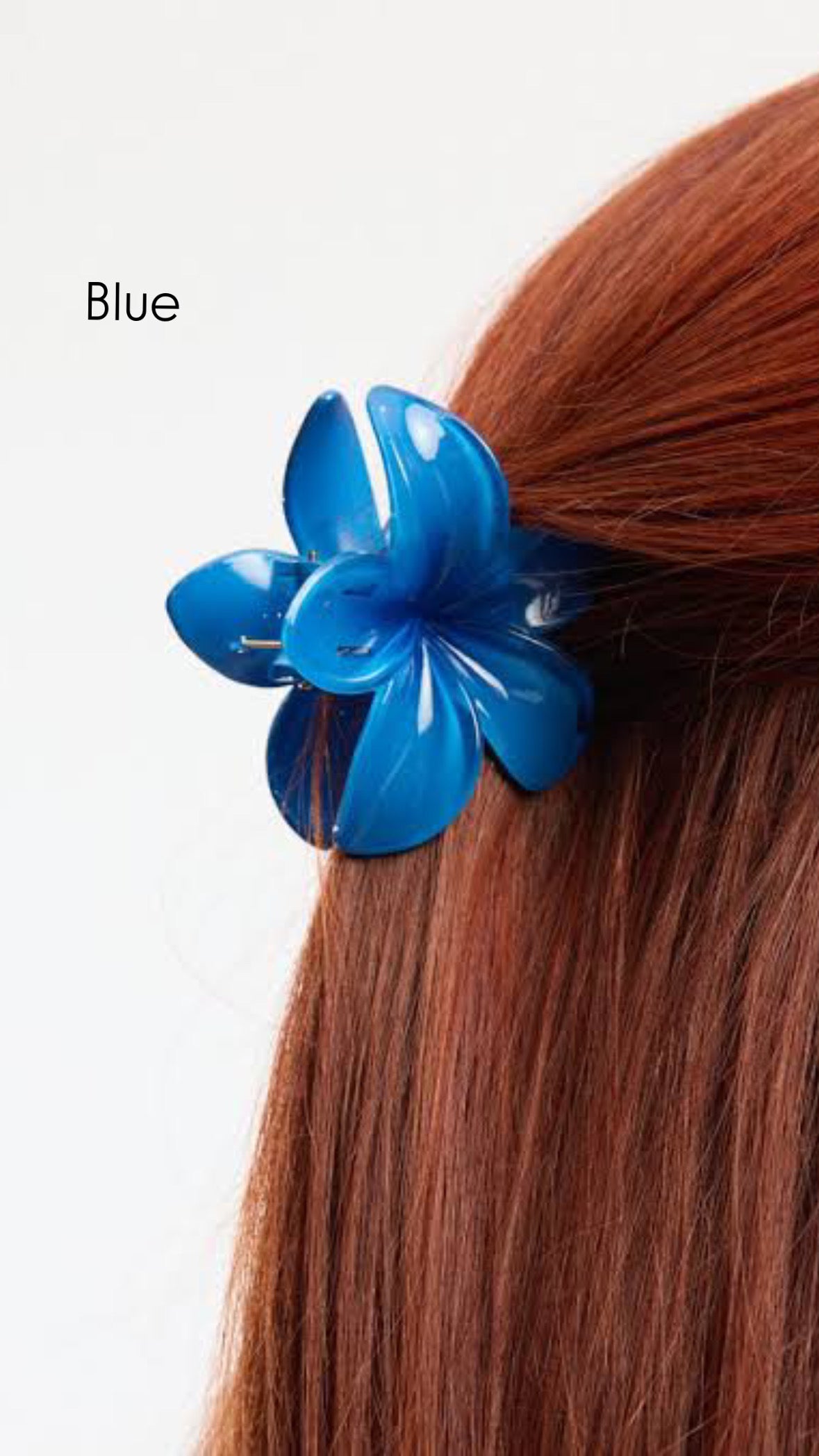 (A) LARGE FLOWER HAIR CLIP