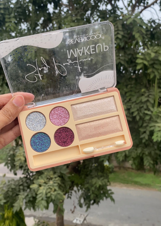 C51 SEVENCOOL GLITTER EYESHADOW AND HIGHLIGHTER PALETTE