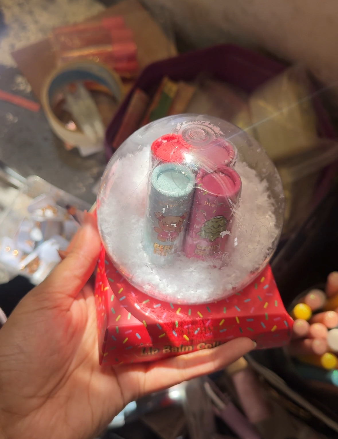 SNOW EFFECT 4 PIECES LIP BALM GIFT SET