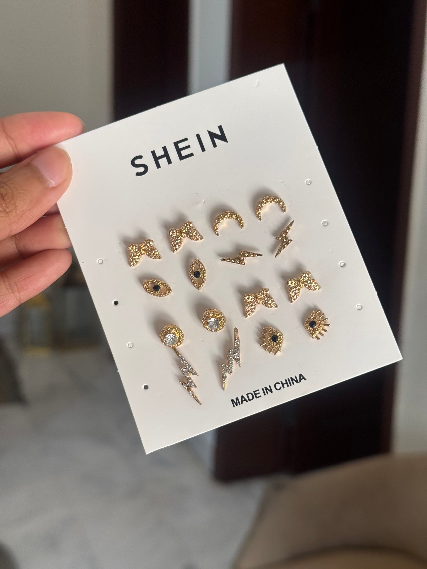 C164 SHEIN EAR STUDS SET