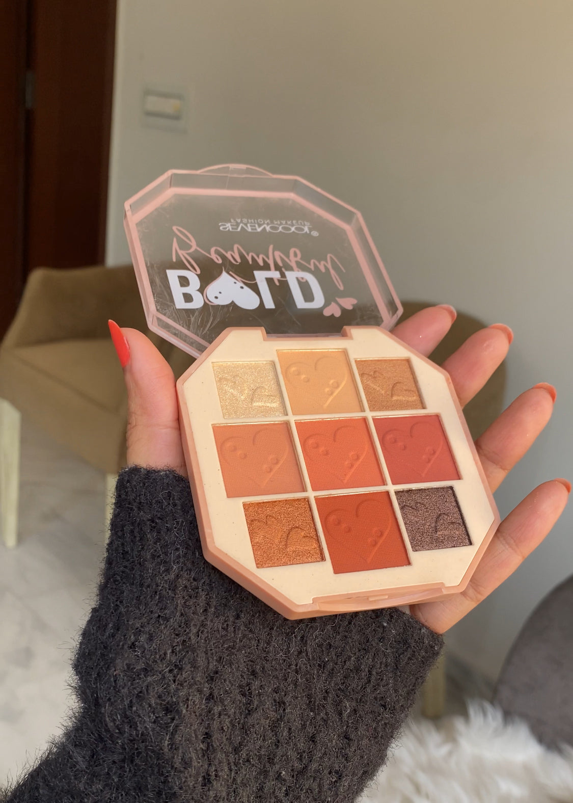 02 BOLD BEAUTIFUL EYESHADOW BLUSH AND HIGHLIGHTER PALETTE BY SEVENCOOL