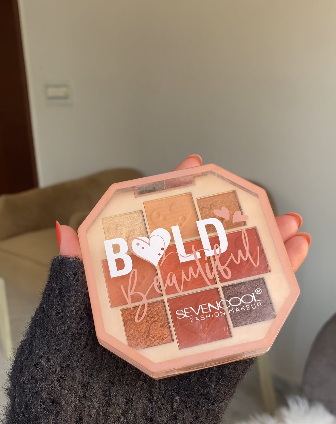 02 BOLD BEAUTIFUL EYESHADOW BLUSH AND HIGHLIGHTER PALETTE BY SEVENCOOL