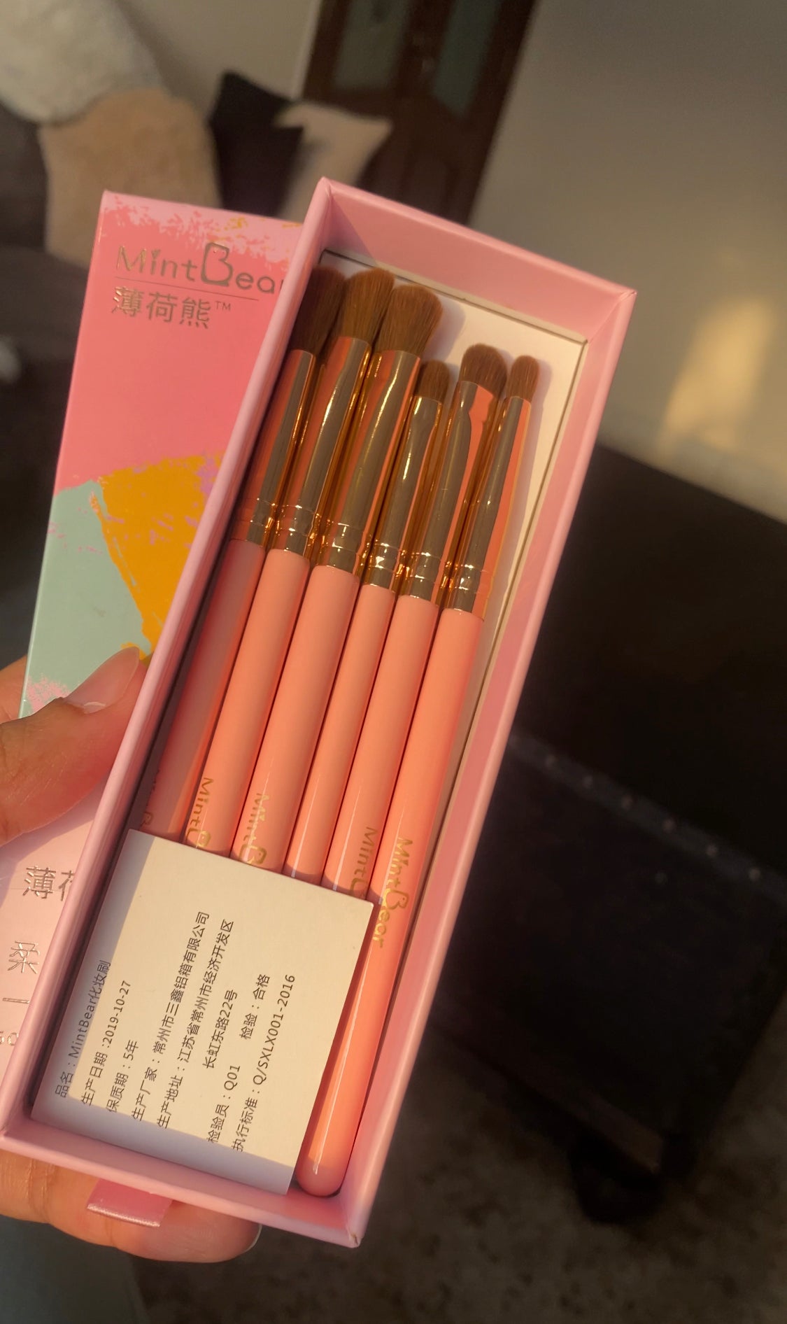 MINT BEAR EYEBRUSH SET