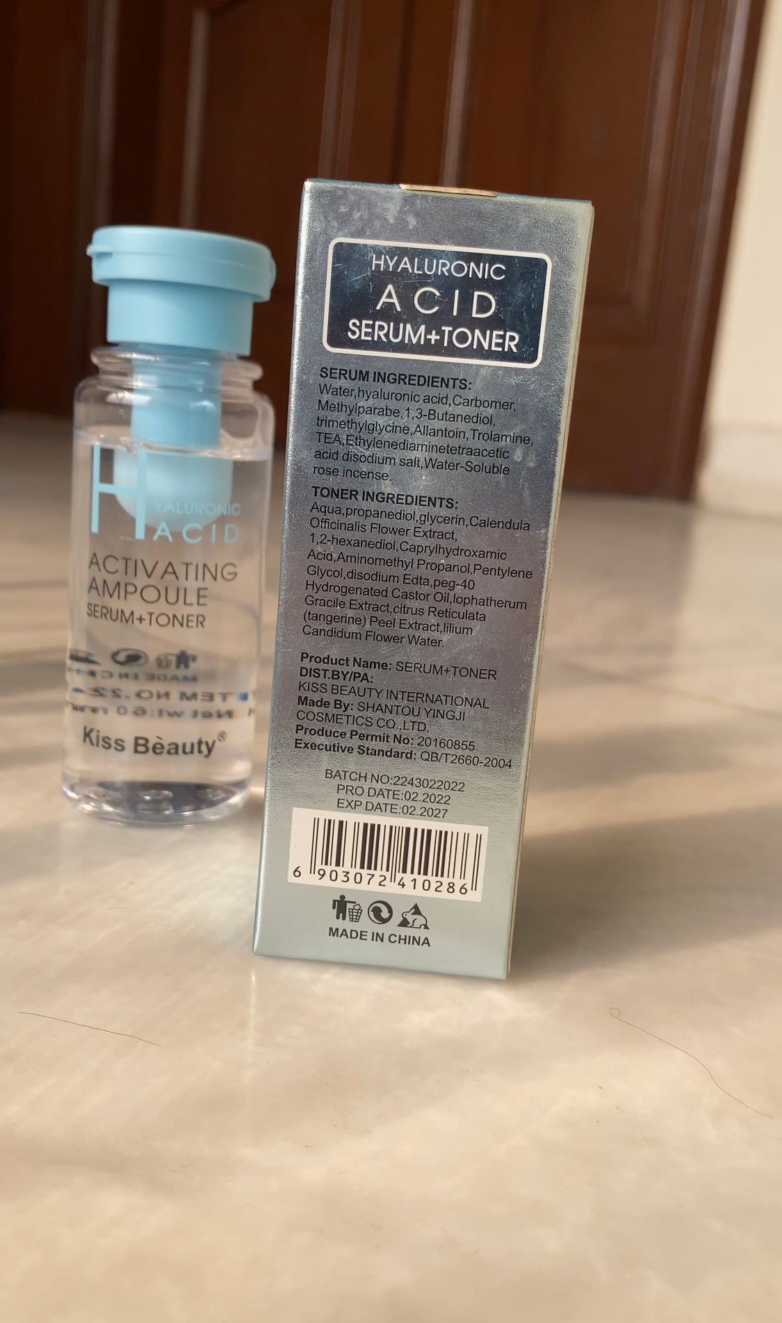 HYALURONIC ACID ACTIVATING AMPOULE SERUM + TONER