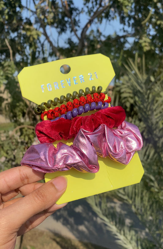 A336 FOREVER 21 SCRUNCHIE SET