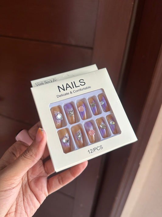 C23 NAIL SET WITH STICKER PACK (12 PIECES)