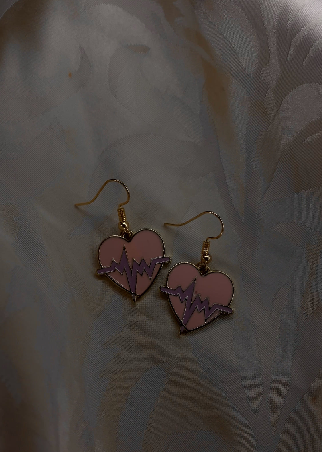 PINK HEART EARRINGS