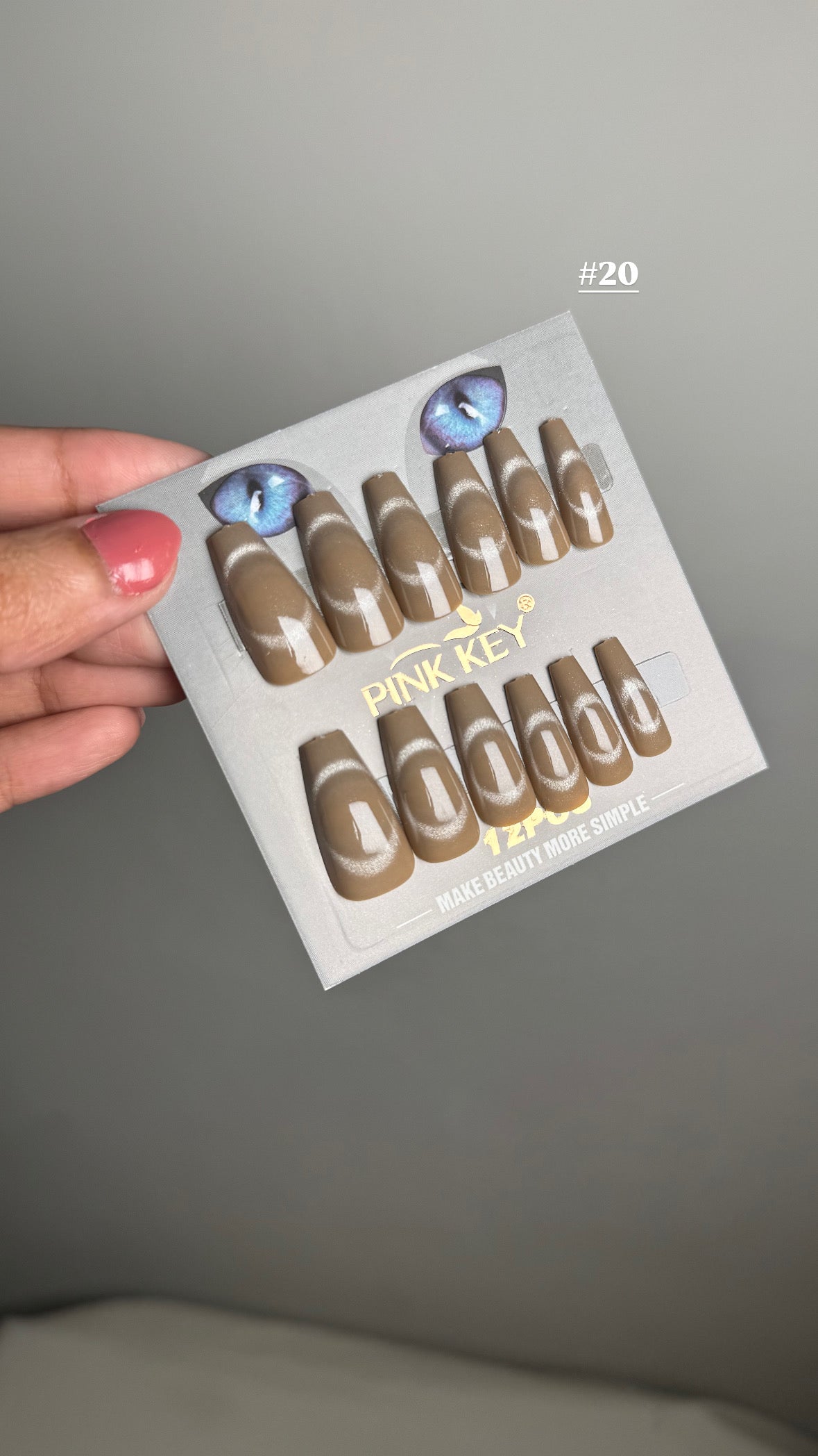 LONG SQUARE GLITTER SHINY NAIL SET