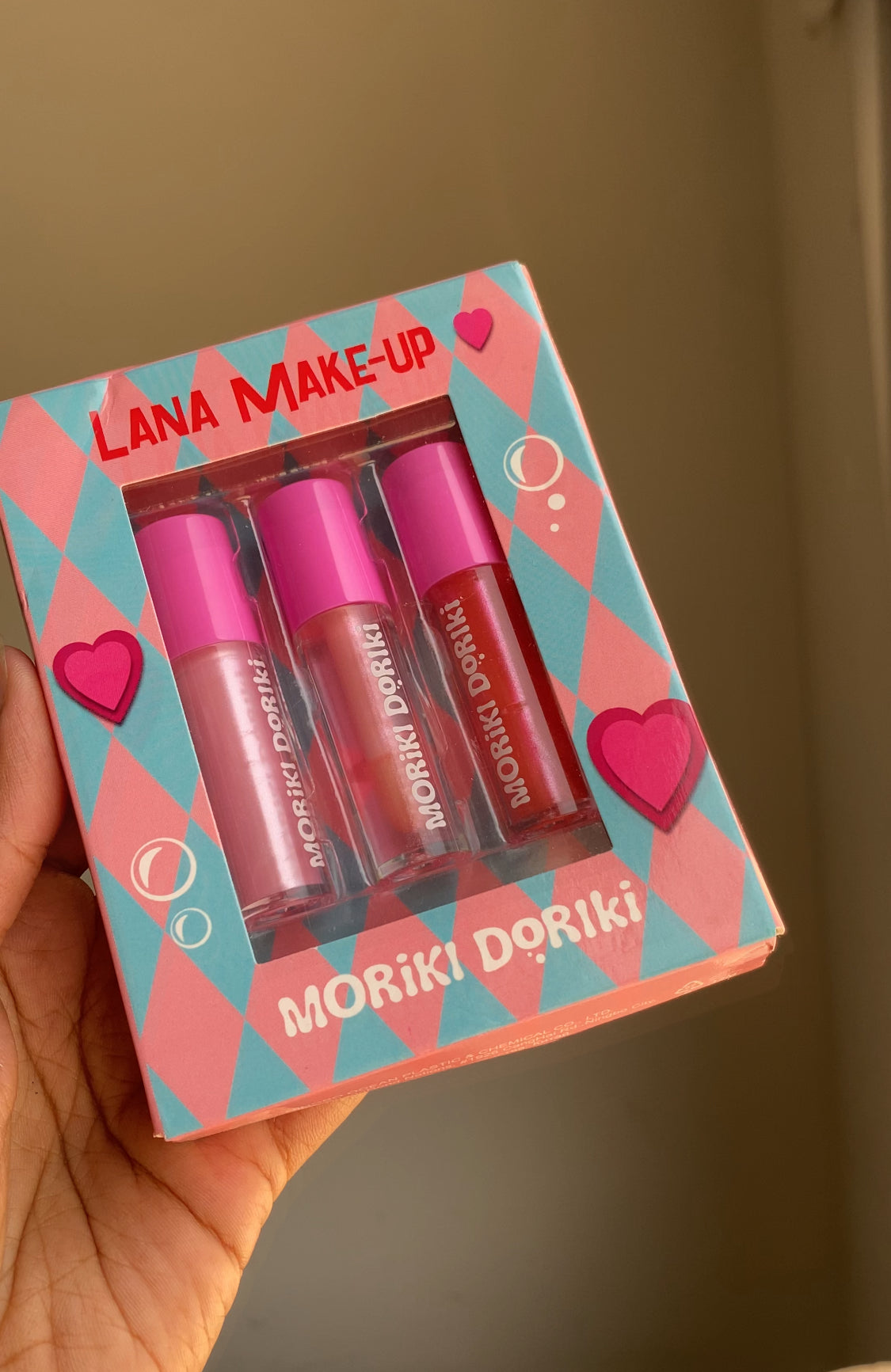 (D) MORIKI DORIKI LANA MINI MAKEUP LIP GLOSS SET