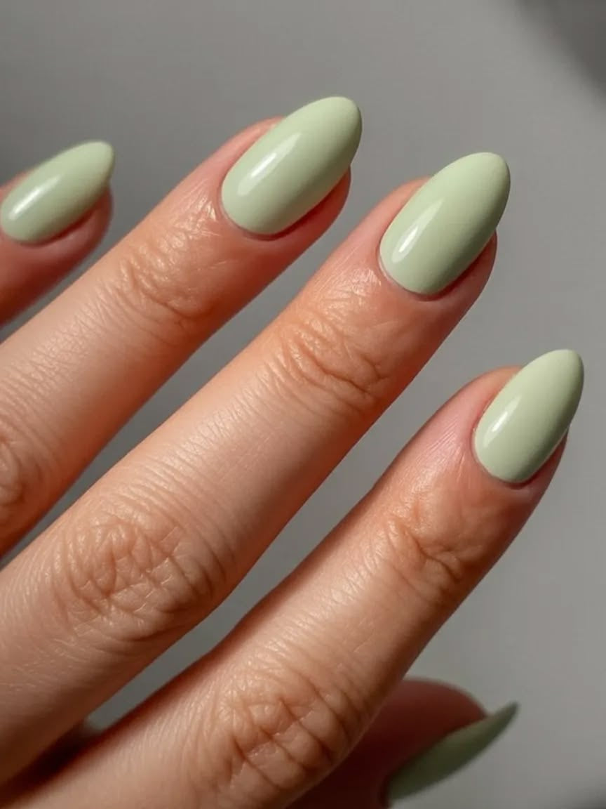 E301 GREEN KOREAN NAIL COLOR